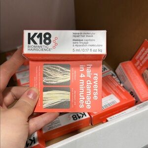 BRAND NEW K18 Leave-In Molecular Repair Hair Mask - Red